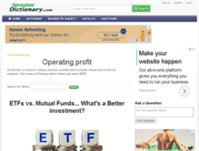 Tablet Screenshot of investordictionary.com